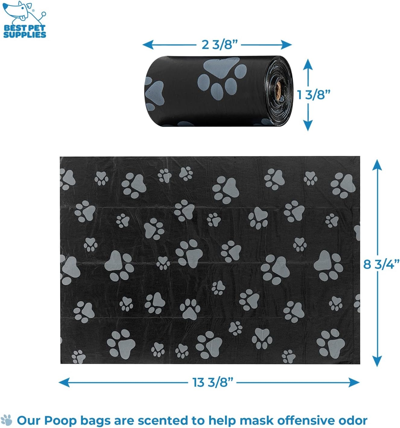 image:imageBest Pet Supplies 2Pack Dog Poop Bag Holder Leash Attachment Color Reusable Mesh Dispenser Pouch for Travel Walking Park and Outdoor Use Soft and Durable with ClipOn Mesh Baby BluePlastic Lime Green