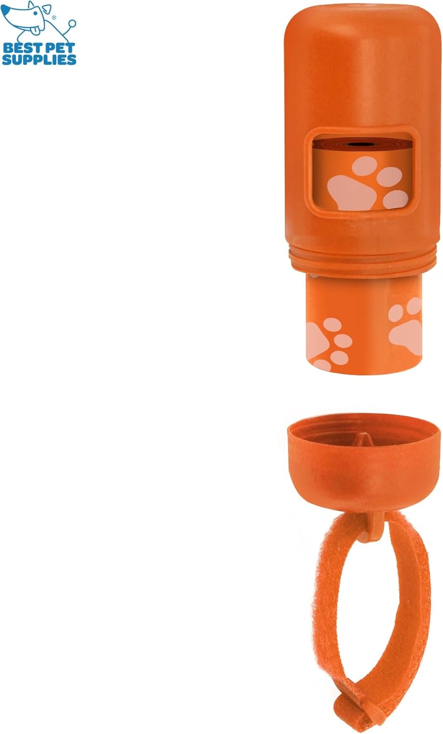 image:imageBest Pet Supplies 2Pack Dog Poop Bag Holder Leash Attachment Color Reusable Mesh Dispenser Pouch for Travel Walking Park and Outdoor Use Soft and Durable with ClipOn Mesh Baby BluePlastic Orange