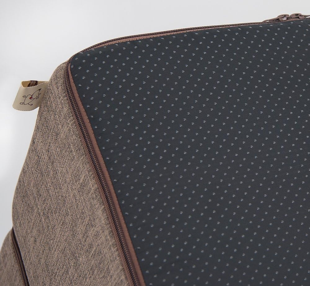 image:imageBest Pet Supplies Dog Stairs amp Steps Foam Steps for Small Dogs amp Cats NonSlip Indoor Balanced Pet Step Support Dog Ramp No Assembly Gray 5Step 225inch HeightBrown Linen