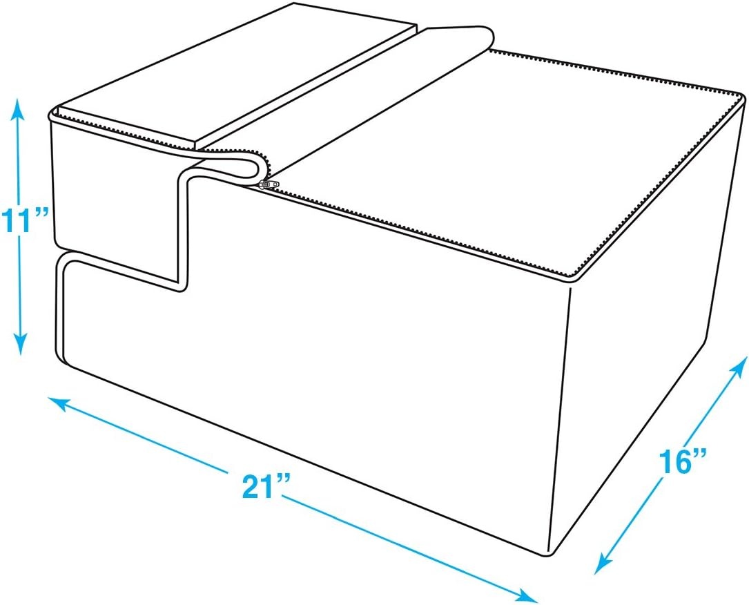 image:imageBest Pet Supplies Dog Stairs amp Steps Foam Steps for Small Dogs amp Cats NonSlip Indoor Balanced Pet Step Support Dog Ramp No Assembly Gray 5Step 225inch HeightGray Lattice Print