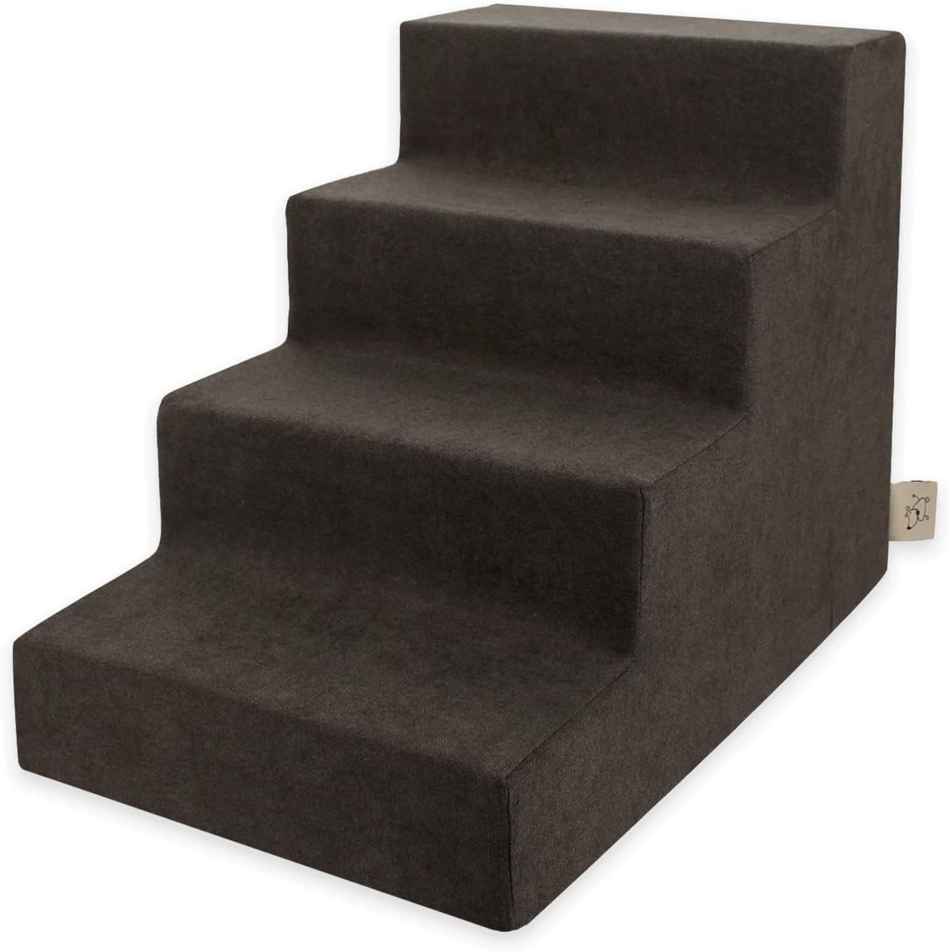 image:imageBest Pet Supplies Dog Stairs amp Steps Foam Steps for Small Dogs amp Cats NonSlip Indoor Balanced Pet Step Support Dog Ramp No Assembly Gray 5Step 225inch HeightDark Brown