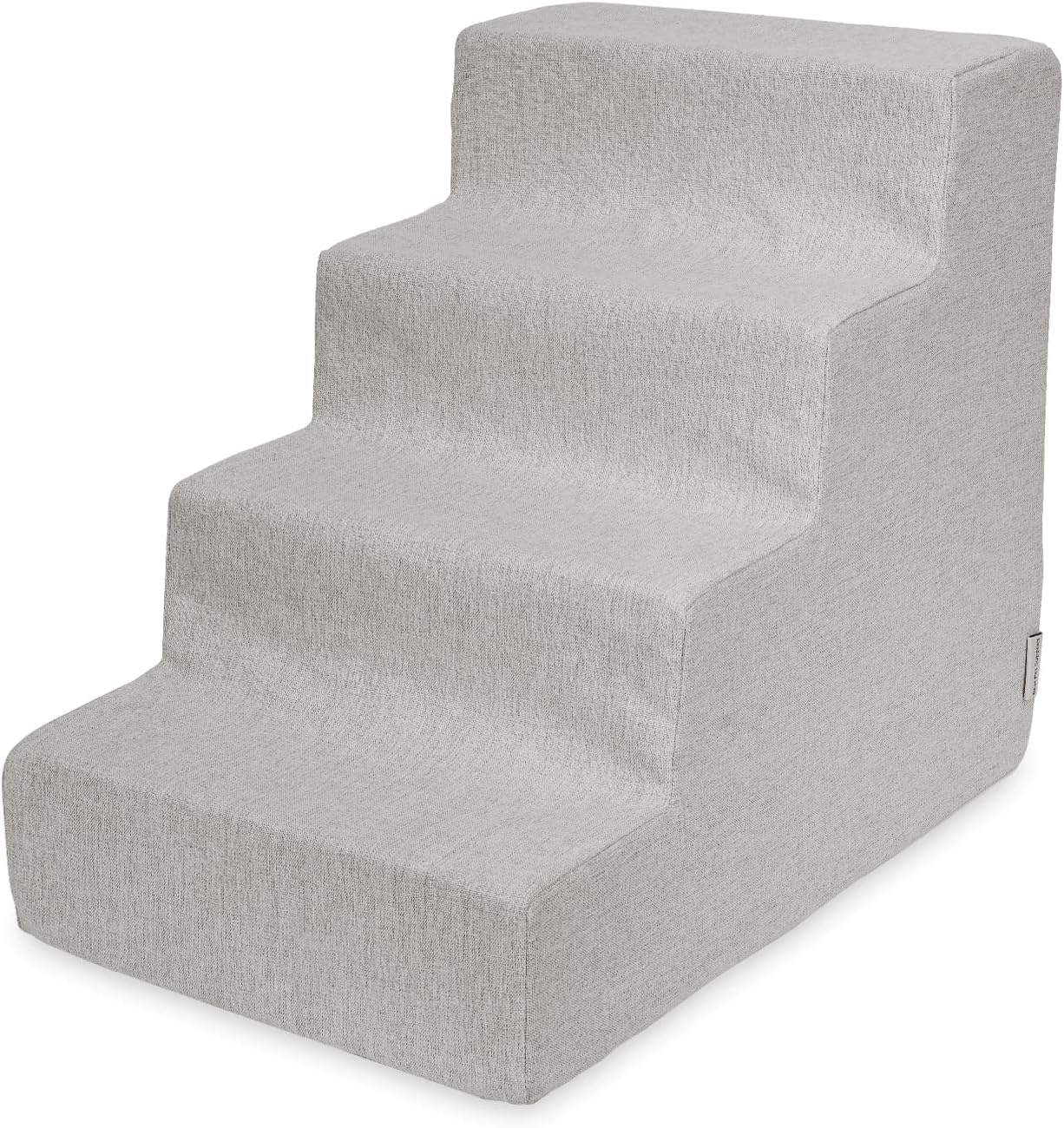 image:imageBest Pet Supplies Dog Stairs amp Steps Foam Steps for Small Dogs amp Cats NonSlip Indoor Balanced Pet Step Support Dog Ramp No Assembly Gray 5Step 225inch HeightSand