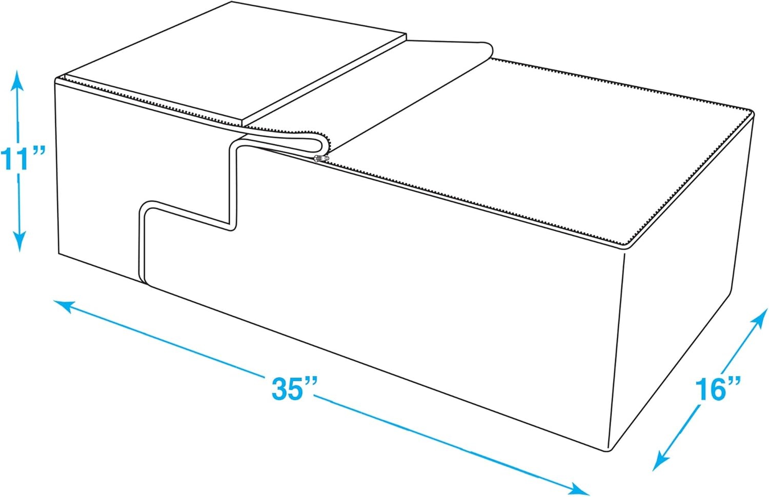 image:imageBest Pet Supplies Dog Stairs amp Steps Foam Steps for Small Dogs amp Cats NonSlip Indoor Balanced Pet Step Support Dog Ramp No Assembly Gray 5Step 225inch HeightBrown Linen