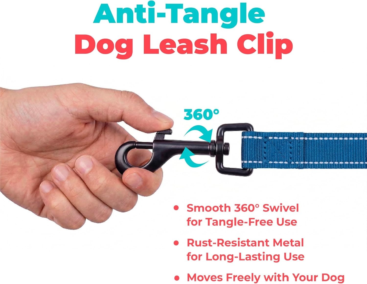 image:imageBest Pet Supplies Voyager Reflective Dog Leash or Collar with Neoprene Handle for Small Medium and Large Breed Puppies Cute and Heavy Duty for Walking Running and Training Blue Leash SLeash Royal Blue