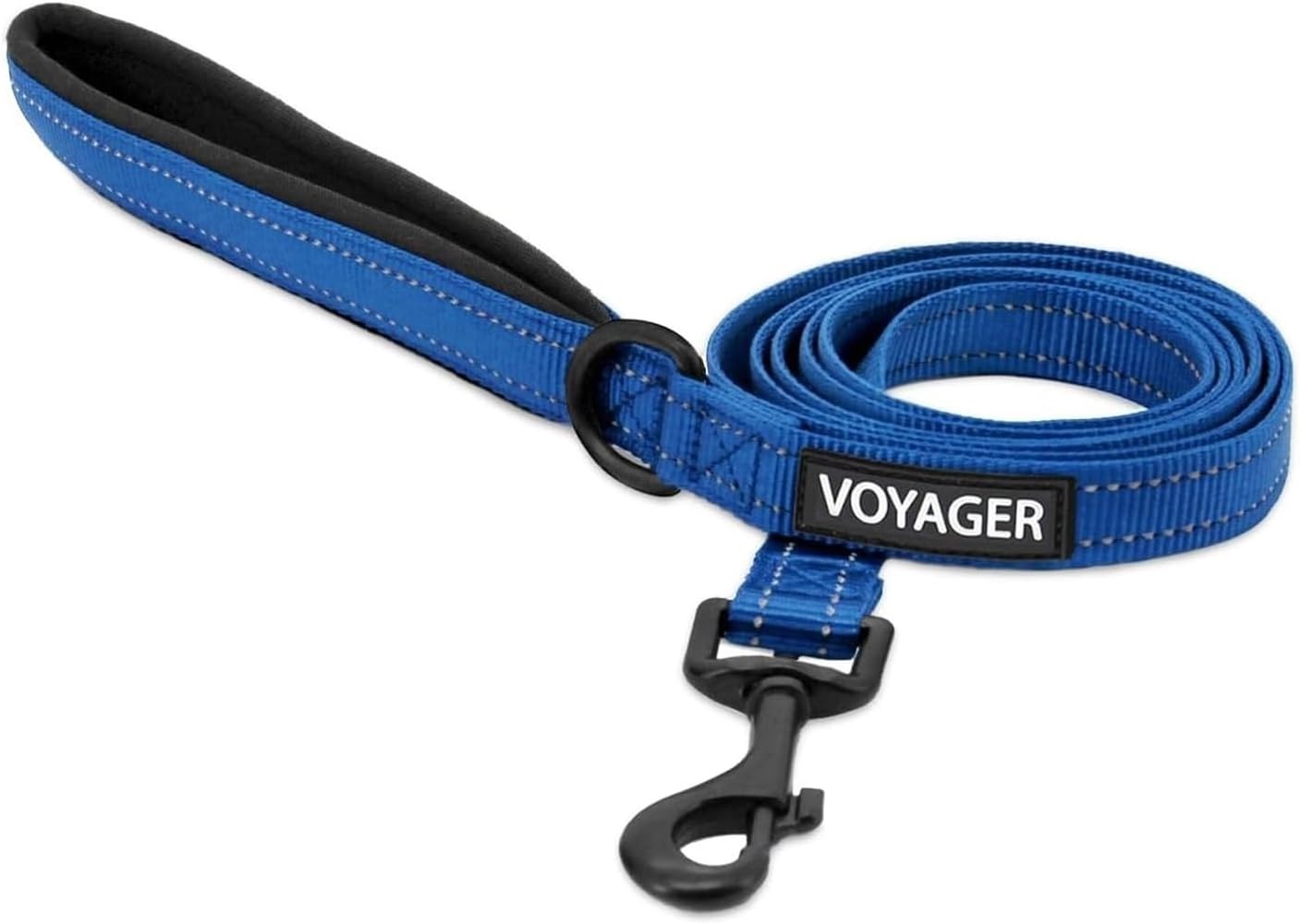image:imageBest Pet Supplies Voyager Reflective Dog Leash or Collar with Neoprene Handle for Small Medium and Large Breed Puppies Cute and Heavy Duty for Walking Running and Training Blue Leash SLeash Royal Blue