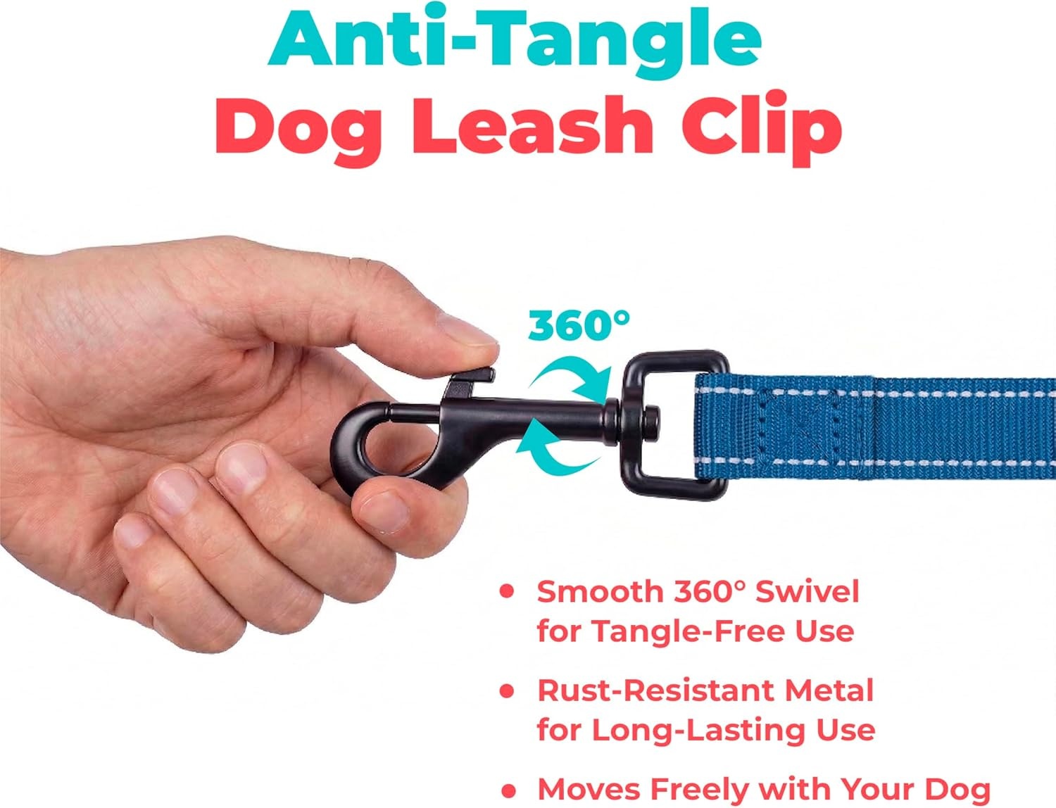 image:imageBest Pet Supplies Voyager Reflective Dog Leash or Collar with Neoprene Handle for Small Medium and Large Breed Puppies Cute and Heavy Duty for Walking Running and Training Blue Leash SLeash Royal Blue