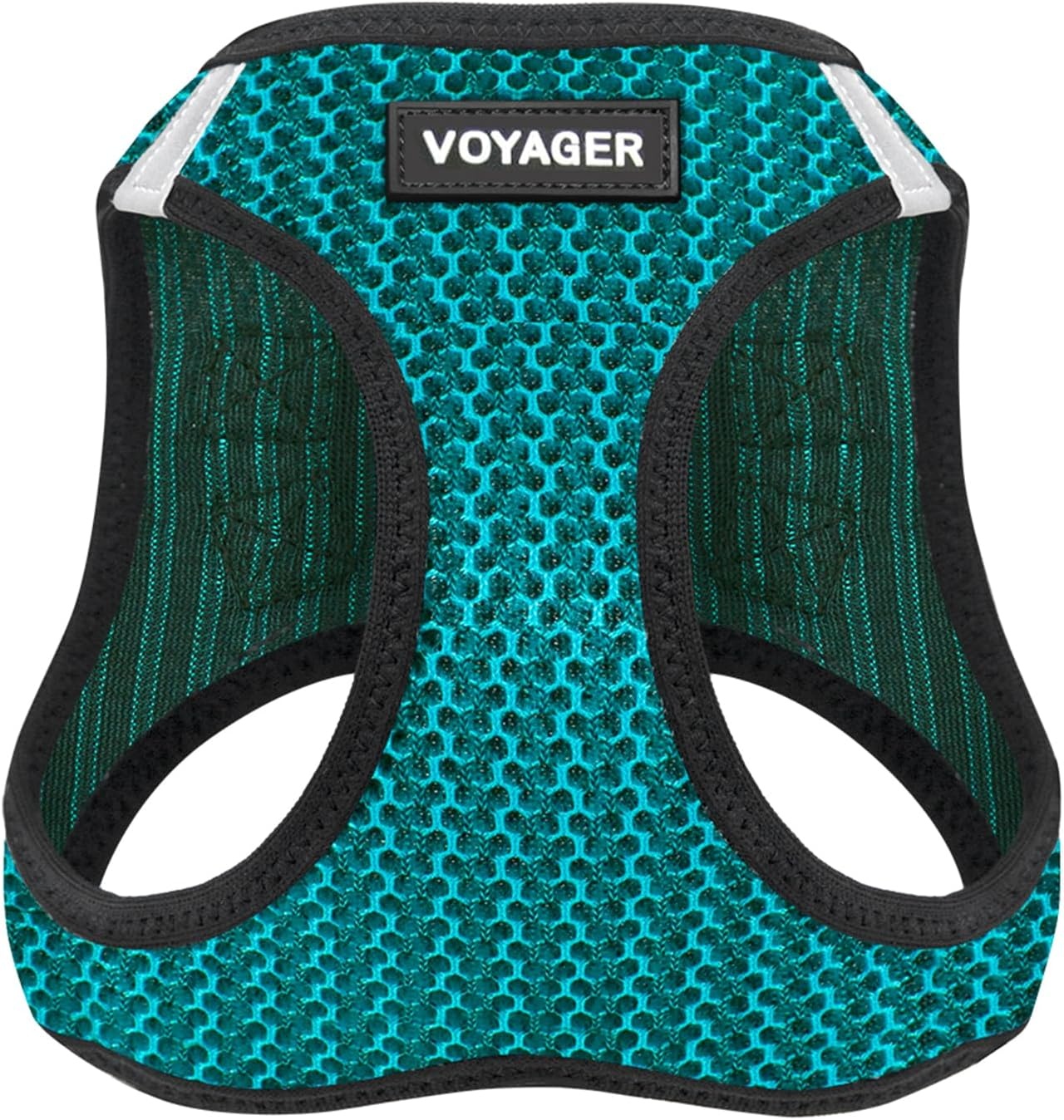 image:imageBest Pet Supplies Voyager Stepin Air Harness All Weather Mesh Reflective No Pull Harness for Dogs Cats Secure with Hook amp Loop Fastener Buckle Double DRings Fuchsia SHarness Turquoise 2Tone