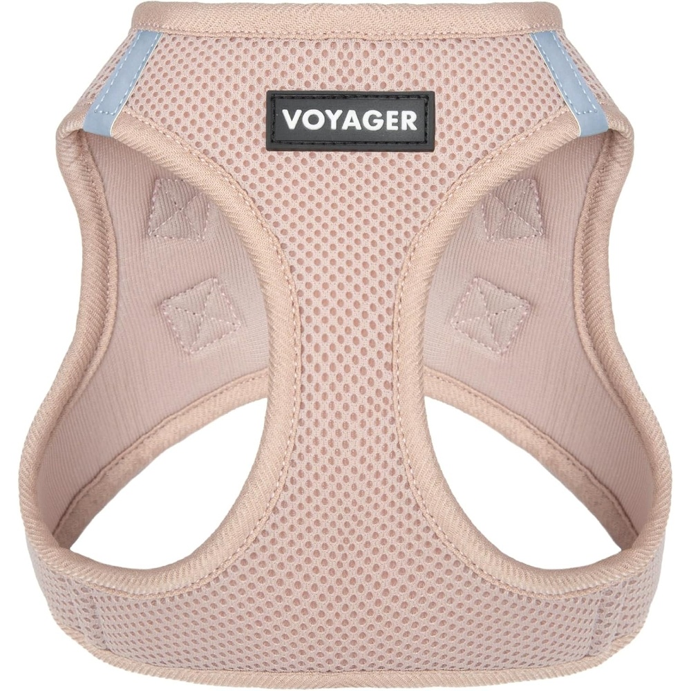 image:imageBest Pet Supplies Voyager Stepin Air Harness All Weather Mesh Reflective No Pull Harness for Dogs Cats Secure with Hook amp Loop Fastener Buckle Double DRings Fuchsia SHarness Khaki