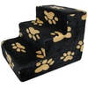 Paw Print on Black