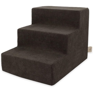 image:imageBest Pet Supplies Dog Stairs amp Steps  Foam Steps for Small Dogs amp Cats NonSlip Indoor Balanced Pet Step Support Dog Ramp No Assembly Gray 5Step 225inch HeightDark Brown