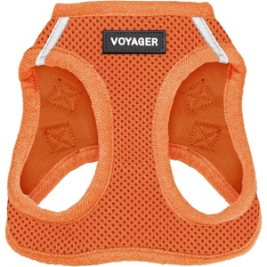 image:imageBest Pet Supplies Voyager Stepin Air Harness  All Weather Mesh Reflective No Pull Harness for Dogs Cats  Secure with Hook amp Loop Fastener Buckle Double DRings  Fuchsia SHarness Orange