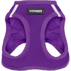 image:imageBest Pet Supplies Voyager Stepin Air Harness  All Weather Mesh Reflective No Pull Harness for Dogs Cats  Secure with Hook amp Loop Fastener Buckle Double DRings  Fuchsia SHarness Purple