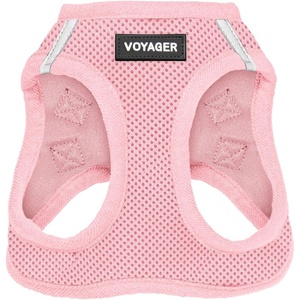 image:imageBest Pet Supplies Voyager Stepin Air Harness  All Weather Mesh Reflective No Pull Harness for Dogs Cats  Secure with Hook amp Loop Fastener Buckle Double DRings  Fuchsia SHarness Pink