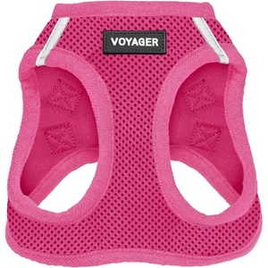 image:imageBest Pet Supplies Voyager Stepin Air Harness  All Weather Mesh Reflective No Pull Harness for Dogs Cats  Secure with Hook amp Loop Fastener Buckle Double DRings  Fuchsia SHarness Fuchsia