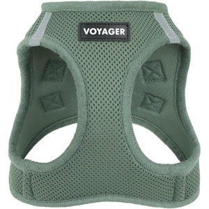 image:imageBest Pet Supplies Voyager Stepin Air Harness  All Weather Mesh Reflective No Pull Harness for Dogs Cats  Secure with Hook amp Loop Fastener Buckle Double DRings  Fuchsia SHarness Moss Green