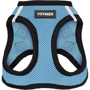 image:imageBest Pet Supplies Voyager Stepin Air Harness  All Weather Mesh Reflective No Pull Harness for Dogs Cats  Secure with Hook amp Loop Fastener Buckle Double DRings  Fuchsia SHarness Baby BlueBlack Trim
