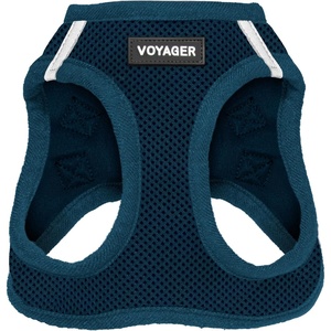 image:imageBest Pet Supplies Voyager Stepin Air Harness  All Weather Mesh Reflective No Pull Harness for Dogs Cats  Secure with Hook amp Loop Fastener Buckle Double DRings  Fuchsia SHarness Blue