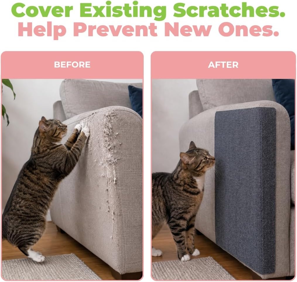 image:imageBest Pet Supplies Catify Cat Scratcher Fun Interactive Scratchers Posts Poles Claw Safe Furniture Saver Indoor Play Support Natural Cat Behaviors Heavy Duty LShape H 19Gray Mat L 78