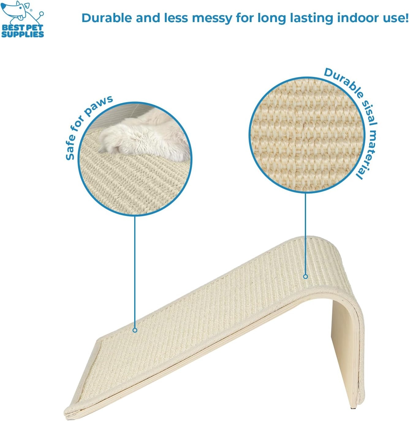 image:imageBest Pet Supplies Catify Cat Scratcher Fun Interactive Scratchers Posts Poles Claw Safe Furniture Saver Indoor Play Support Natural Cat Behaviors Heavy Duty LShape H 19Beige Ramp