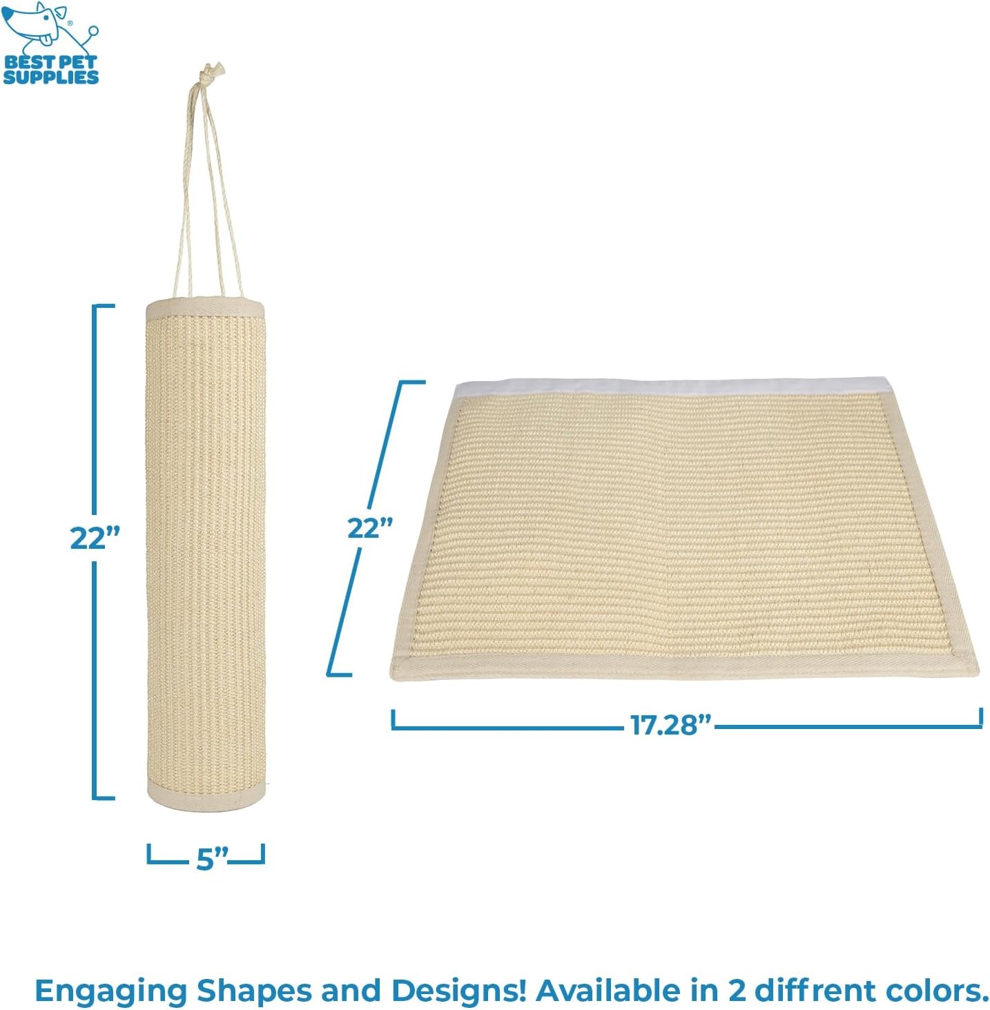 image:imageBest Pet Supplies Catify Cat Scratcher Fun Interactive Scratchers Posts Poles Claw Safe Furniture Saver Indoor Play Support Natural Cat Behaviors Heavy Duty LShape H 19Beige Log