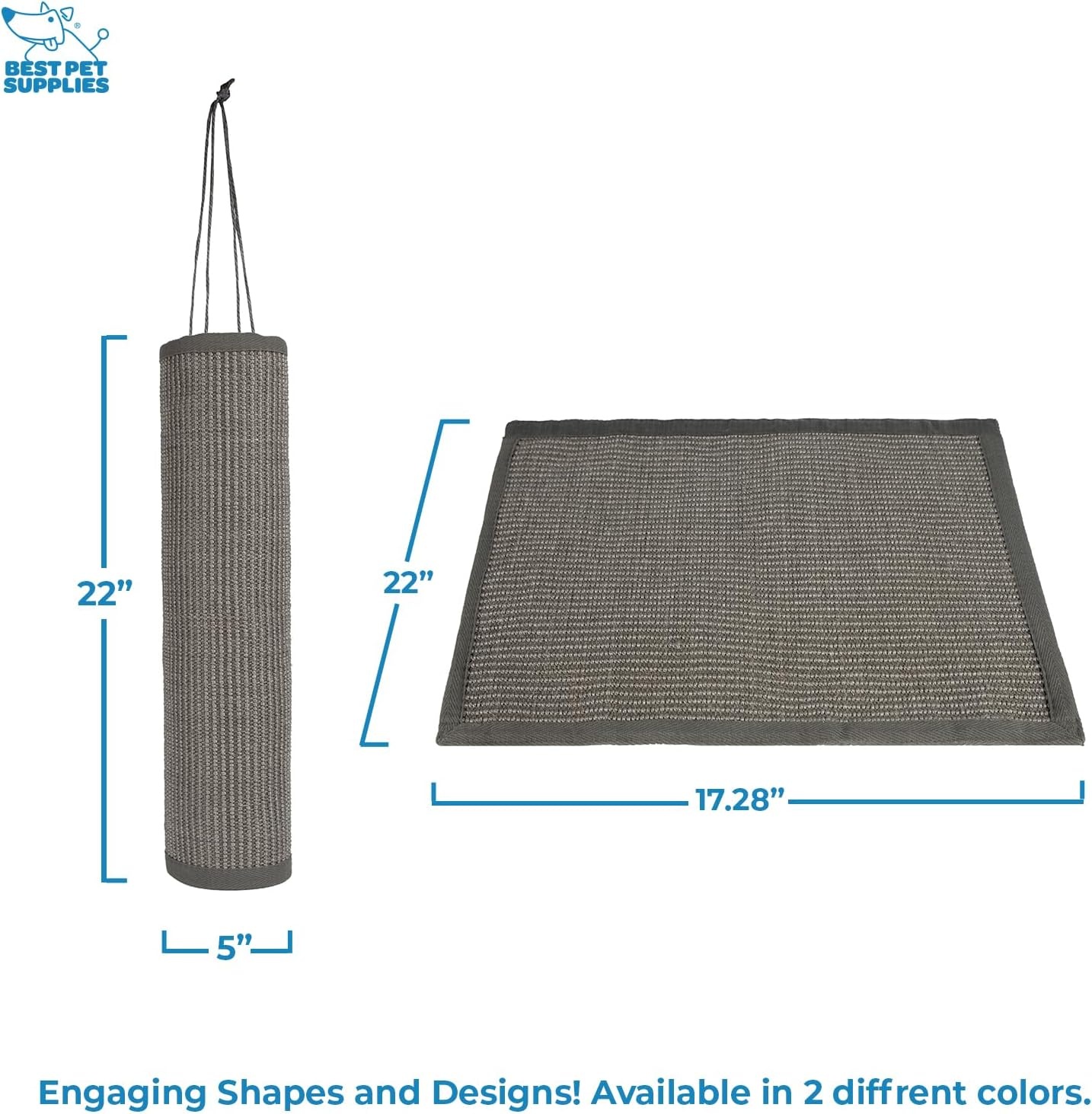 image:imageBest Pet Supplies Catify Cat Scratcher Fun Interactive Scratchers Posts Poles Claw Safe Furniture Saver Indoor Play Support Natural Cat Behaviors Heavy Duty LShape H 19Gray Log