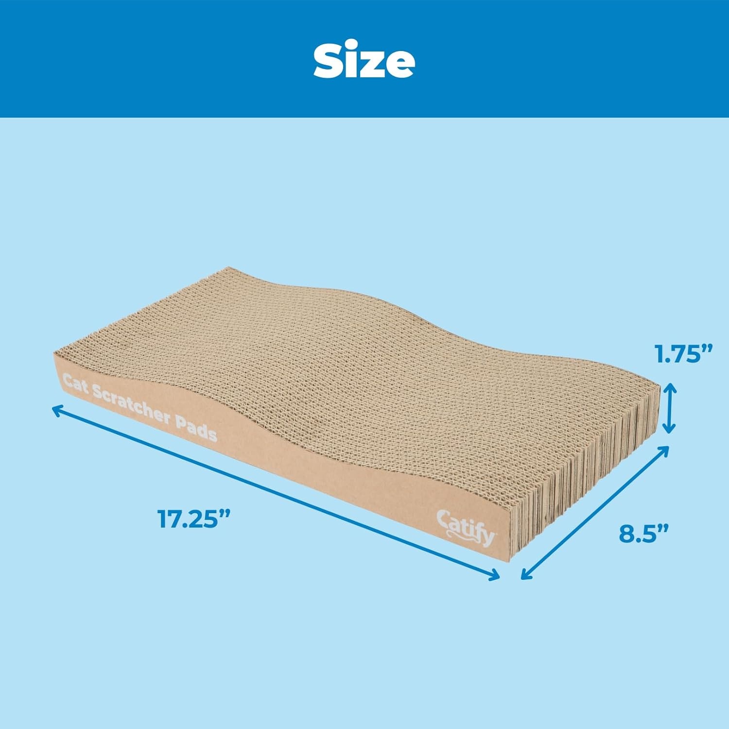 image:imageBest Pet Supplies Catify Cat Scratcher Fun Interactive Scratchers Posts Poles Claw Safe Furniture Saver Indoor Play Support Natural Cat Behaviors Heavy Duty LShape H 19Wave 2 Pack