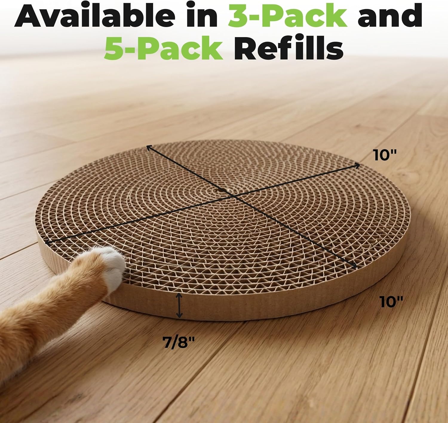 image:imageBest Pet Supplies Catify Cat Scratcher Fun Interactive Scratchers Posts Poles Claw Safe Furniture Saver Indoor Play Support Natural Cat Behaviors Heavy Duty LShape H 19Round5 Pack