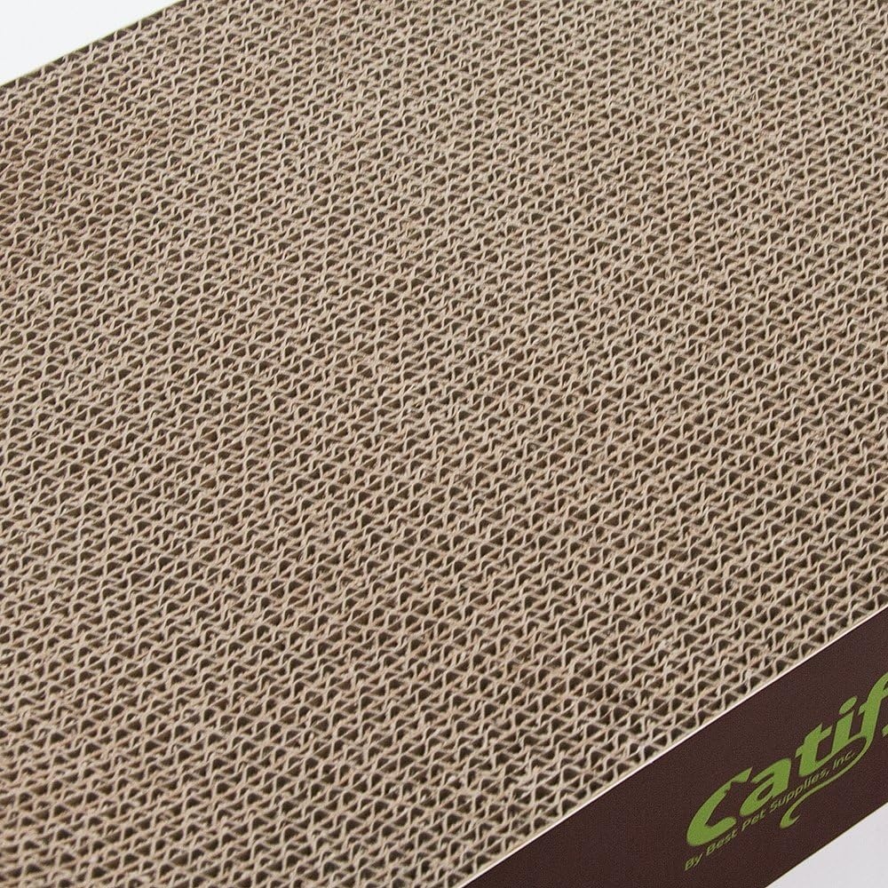 image:imageBest Pet Supplies Catify Cat Scratcher Fun Interactive Scratchers Posts Poles Claw Safe Furniture Saver Indoor Play Support Natural Cat Behaviors Heavy Duty LShape H 19Lounger I