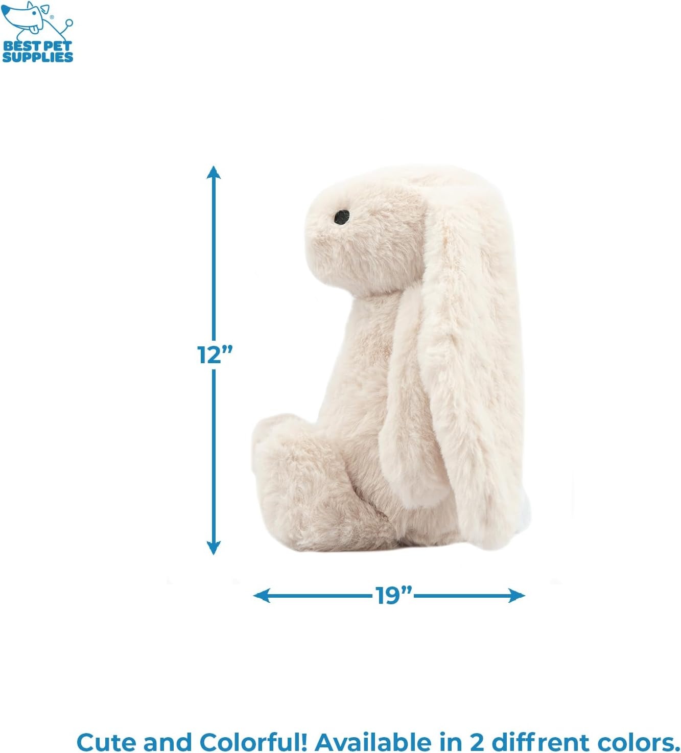 image:imageBest Pet Supplies Interactive Squeaky Dog Chew Toy Ideal Dog Toys for Chewers Small Medium amp Large Dogs and Fetch Lovers Crinkle Duck Blue LargeBunny Beige