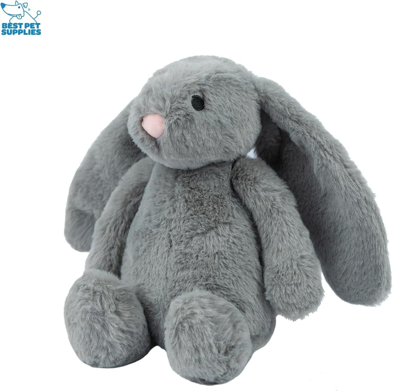 image:imageBest Pet Supplies Interactive Squeaky Dog Chew Toy Ideal Dog Toys for Chewers Small Medium amp Large Dogs and Fetch Lovers Crinkle Duck Blue LargeBunny Gray