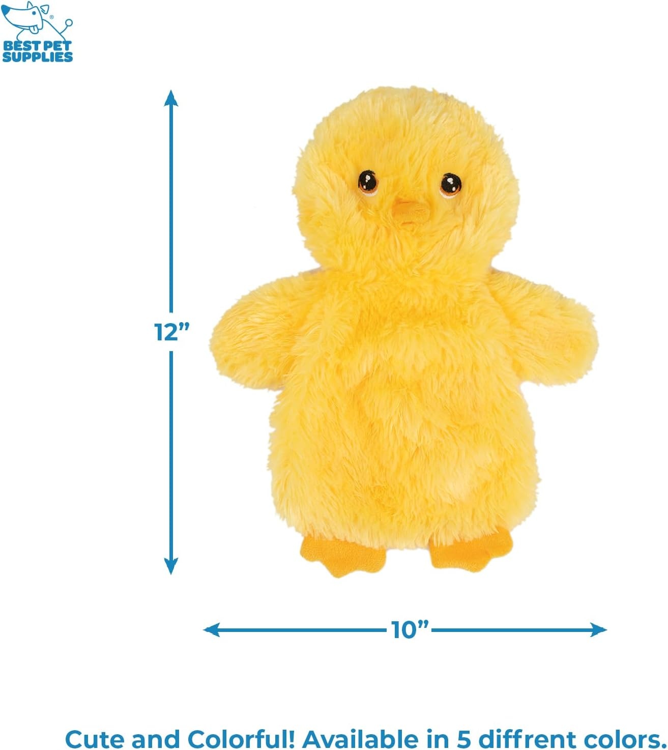 image:imageBest Pet Supplies Interactive Squeaky Dog Chew Toy Ideal Dog Toys for Chewers Small Medium amp Large Dogs and Fetch Lovers Crinkle Duck Blue LargeCrinkle Chicken Yellow
