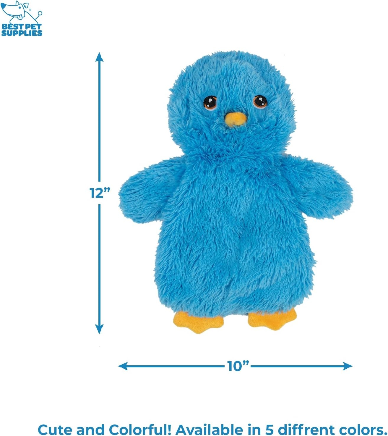 image:imageBest Pet Supplies Interactive Squeaky Dog Chew Toy Ideal Dog Toys for Chewers Small Medium amp Large Dogs and Fetch Lovers Crinkle Duck Blue LargeCrinkle Chicken Blue