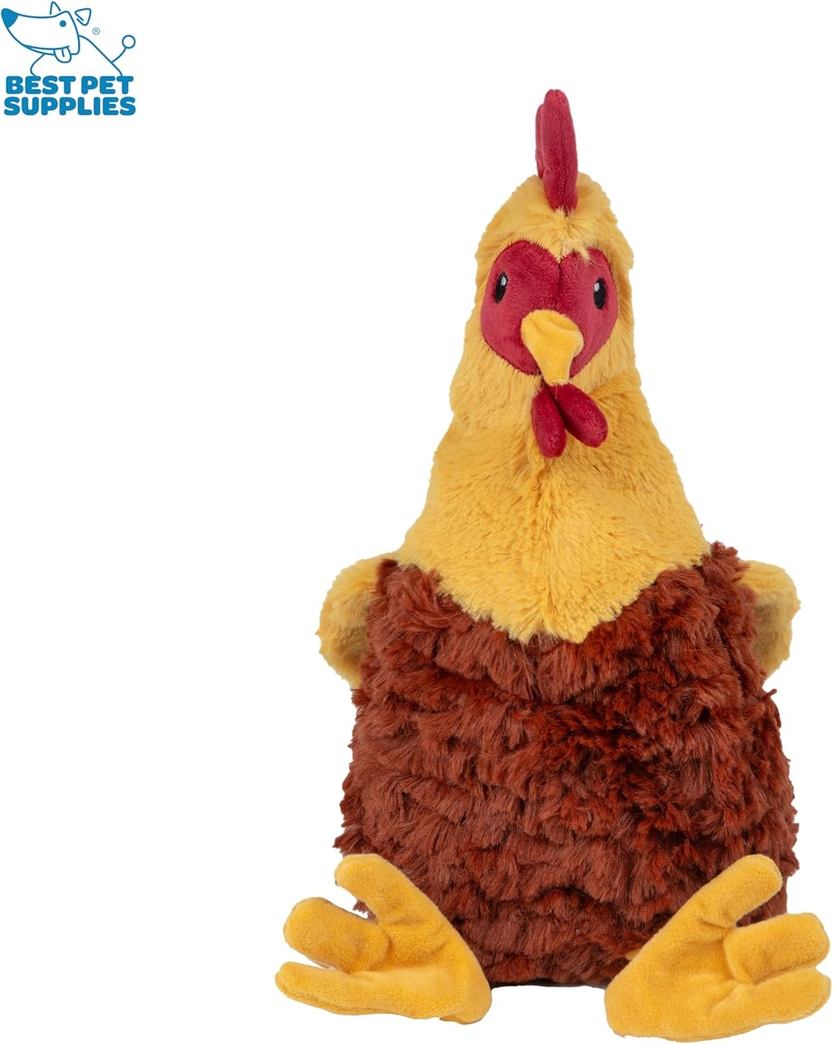 image:imageBest Pet Supplies Interactive Squeaky Dog Chew Toy Ideal Dog Toys for Chewers Small Medium amp Large Dogs and Fetch Lovers Crinkle Duck Blue LargeCrinkle Chicken Wine Red