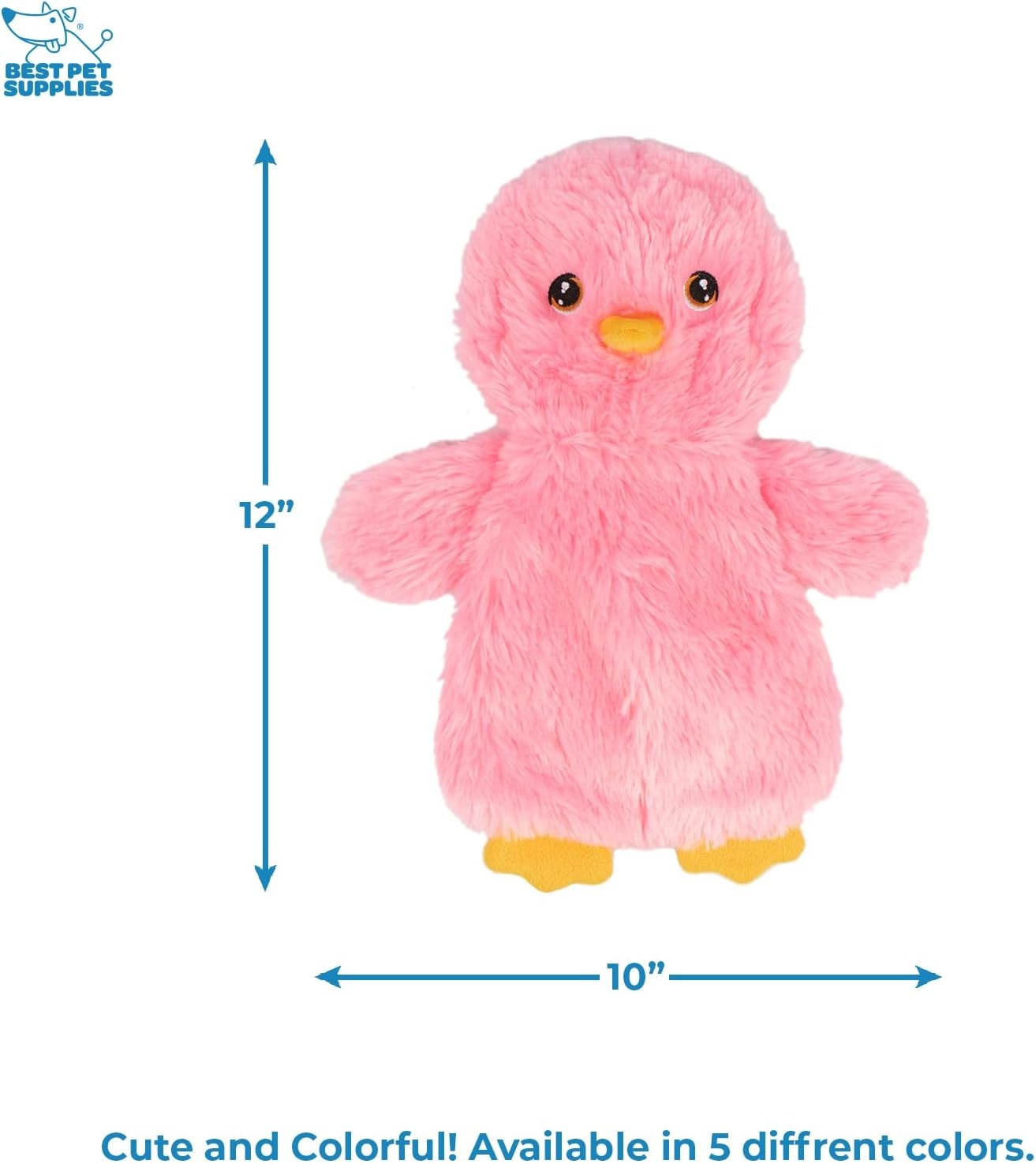 image:imageBest Pet Supplies Interactive Squeaky Dog Chew Toy Ideal Dog Toys for Chewers Small Medium amp Large Dogs and Fetch Lovers Crinkle Duck Blue LargeCrinkle Chicken Pink