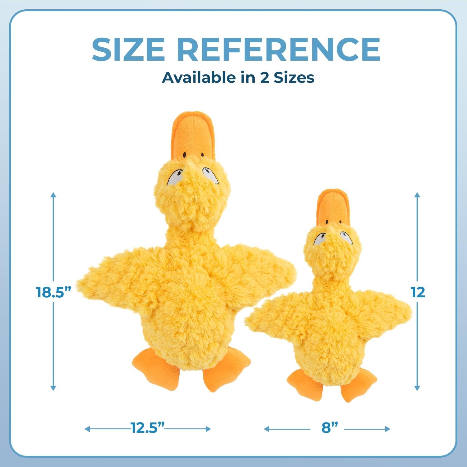image:imageBest Pet Supplies Interactive Squeaky Dog Chew Toy Ideal Dog Toys for Chewers Small Medium amp Large Dogs and Fetch Lovers Crinkle Duck Blue LargeDucky Doodle Yellow