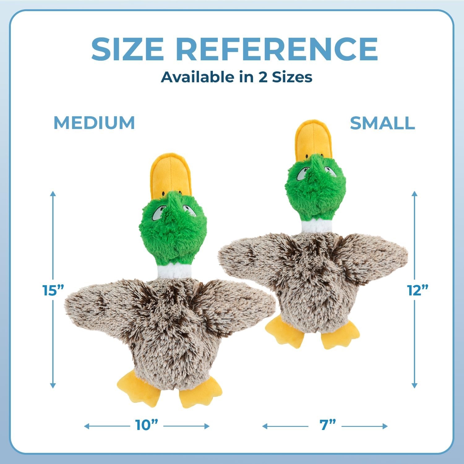 image:imageBest Pet Supplies Interactive Squeaky Dog Chew Toy Ideal Dog Toys for Chewers Small Medium amp Large Dogs and Fetch Lovers Crinkle Duck Blue LargeMallard Duck Gray
