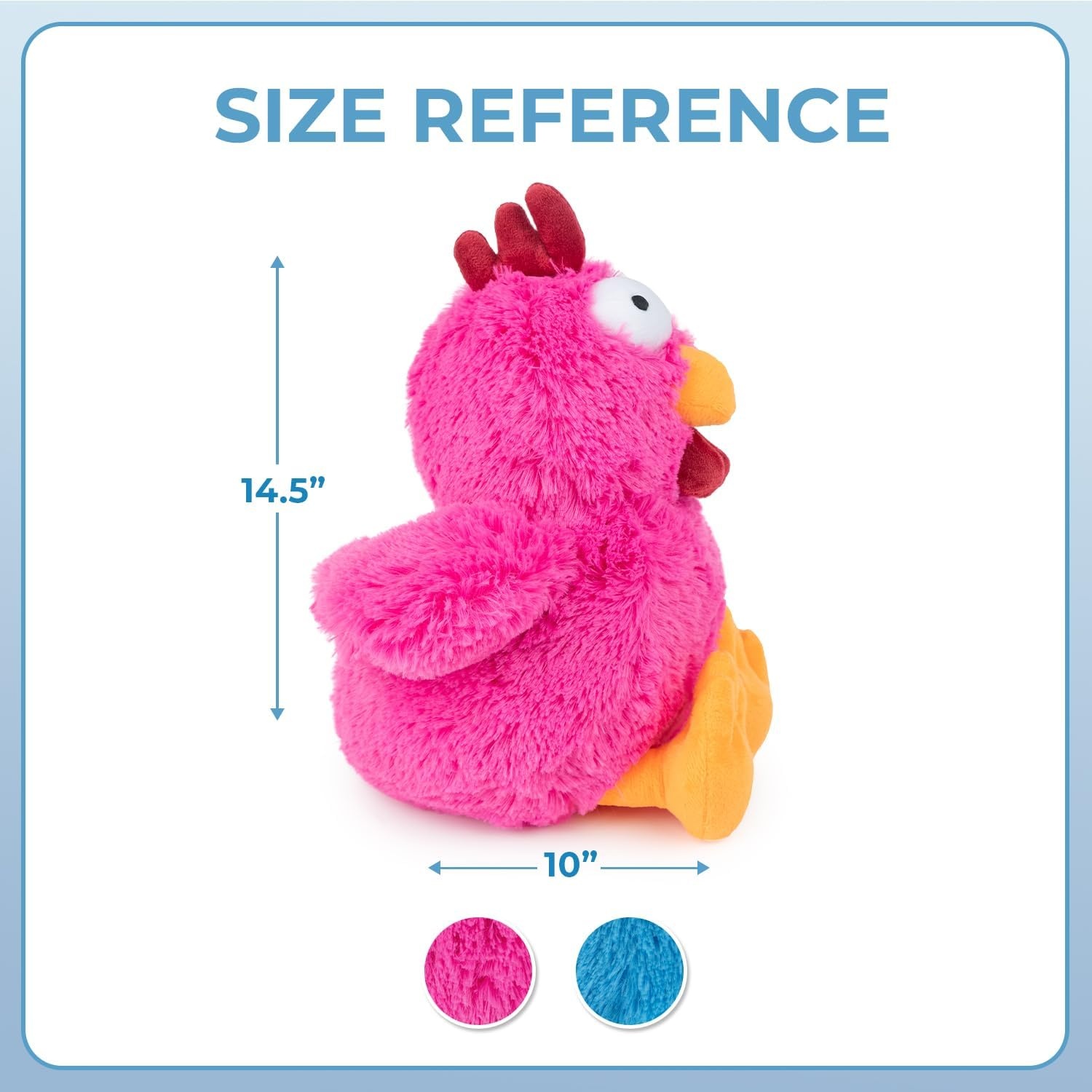 image:imageBest Pet Supplies Interactive Squeaky Dog Chew Toy Ideal Dog Toys for Chewers Small Medium amp Large Dogs and Fetch Lovers Crinkle Duck Blue LargeMrs Cluck Fuchsia