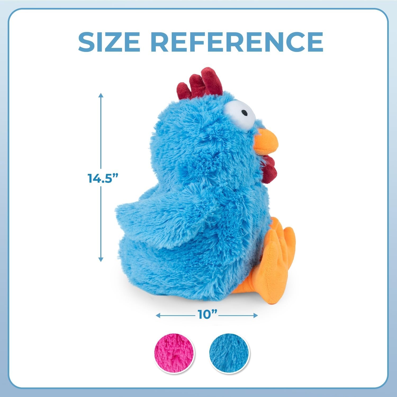 image:imageBest Pet Supplies Interactive Squeaky Dog Chew Toy Ideal Dog Toys for Chewers Small Medium amp Large Dogs and Fetch Lovers Crinkle Duck Blue LargeMrs Cluck Blue