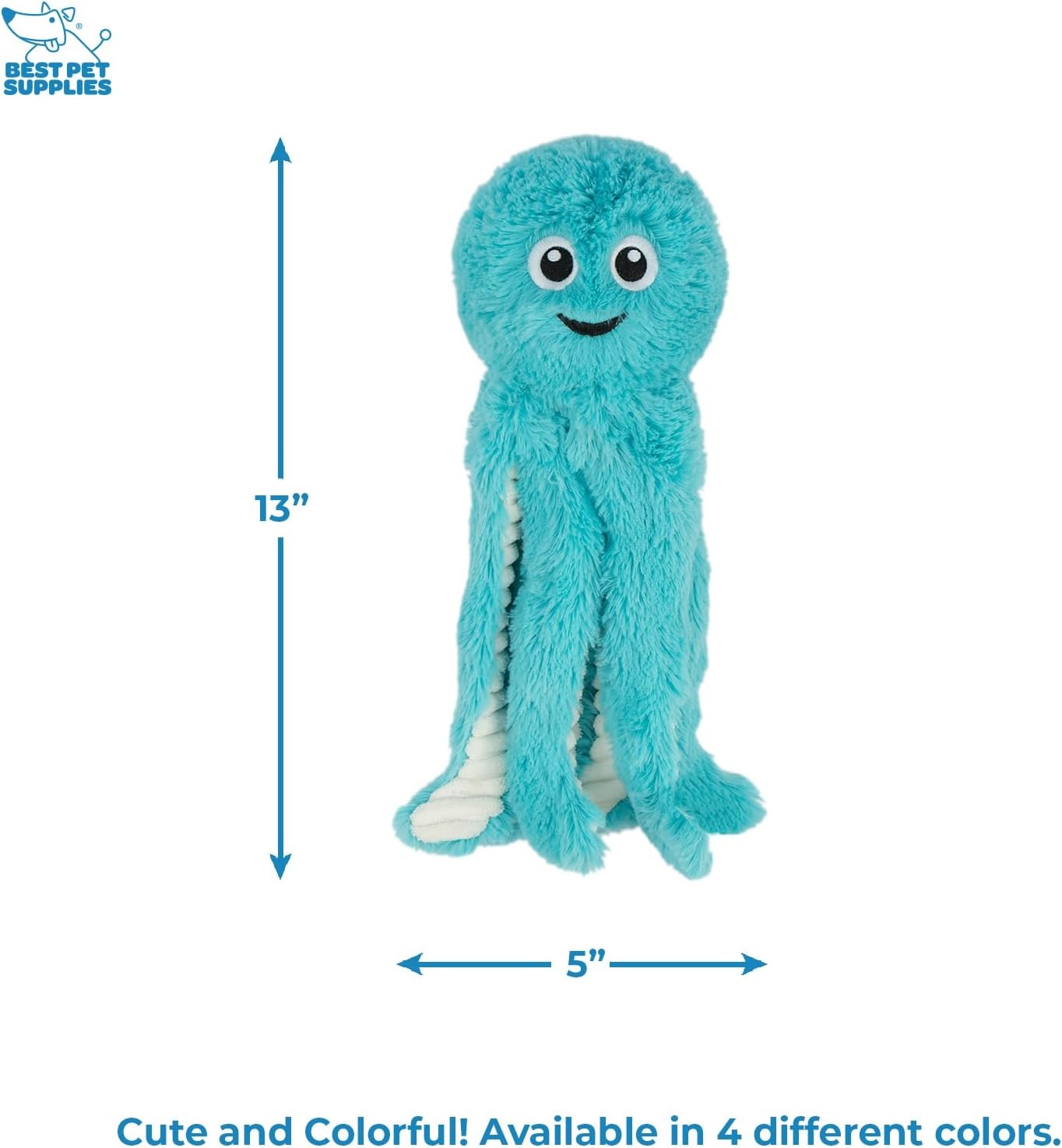 image:imageBest Pet Supplies Interactive Squeaky Dog Chew Toy Ideal Dog Toys for Chewers Small Medium amp Large Dogs and Fetch Lovers Crinkle Duck Blue LargeOctomutant Fuchsia Purple Turquoise