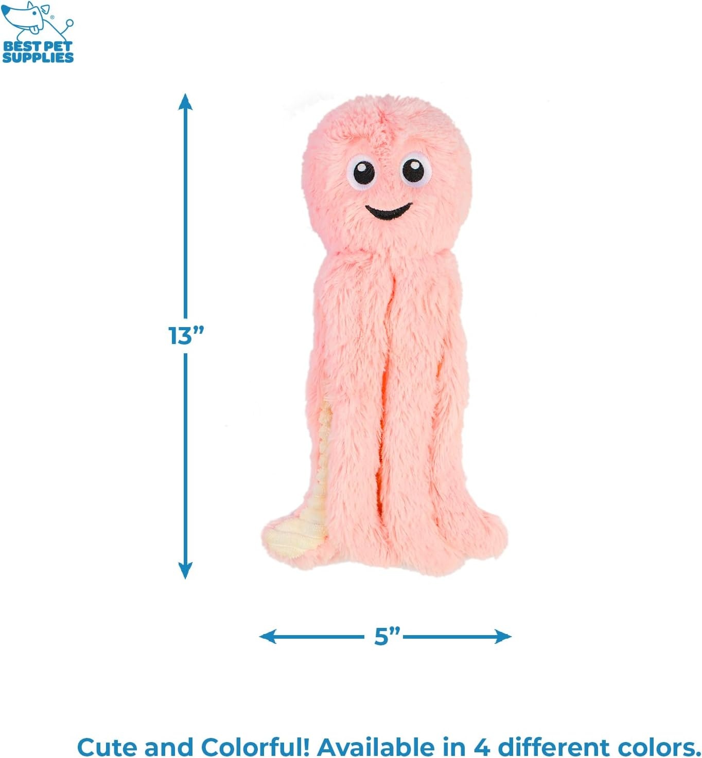 image:imageBest Pet Supplies Interactive Squeaky Dog Chew Toy Ideal Dog Toys for Chewers Small Medium amp Large Dogs and Fetch Lovers Crinkle Duck Blue LargeOctomutant Pink