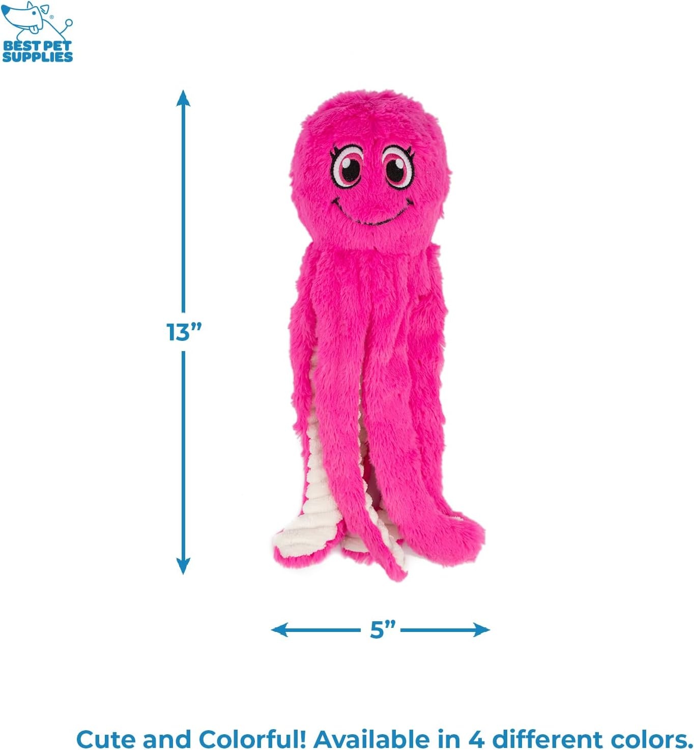 image:imageBest Pet Supplies Interactive Squeaky Dog Chew Toy Ideal Dog Toys for Chewers Small Medium amp Large Dogs and Fetch Lovers Crinkle Duck Blue LargeOctomutant Fuchsia