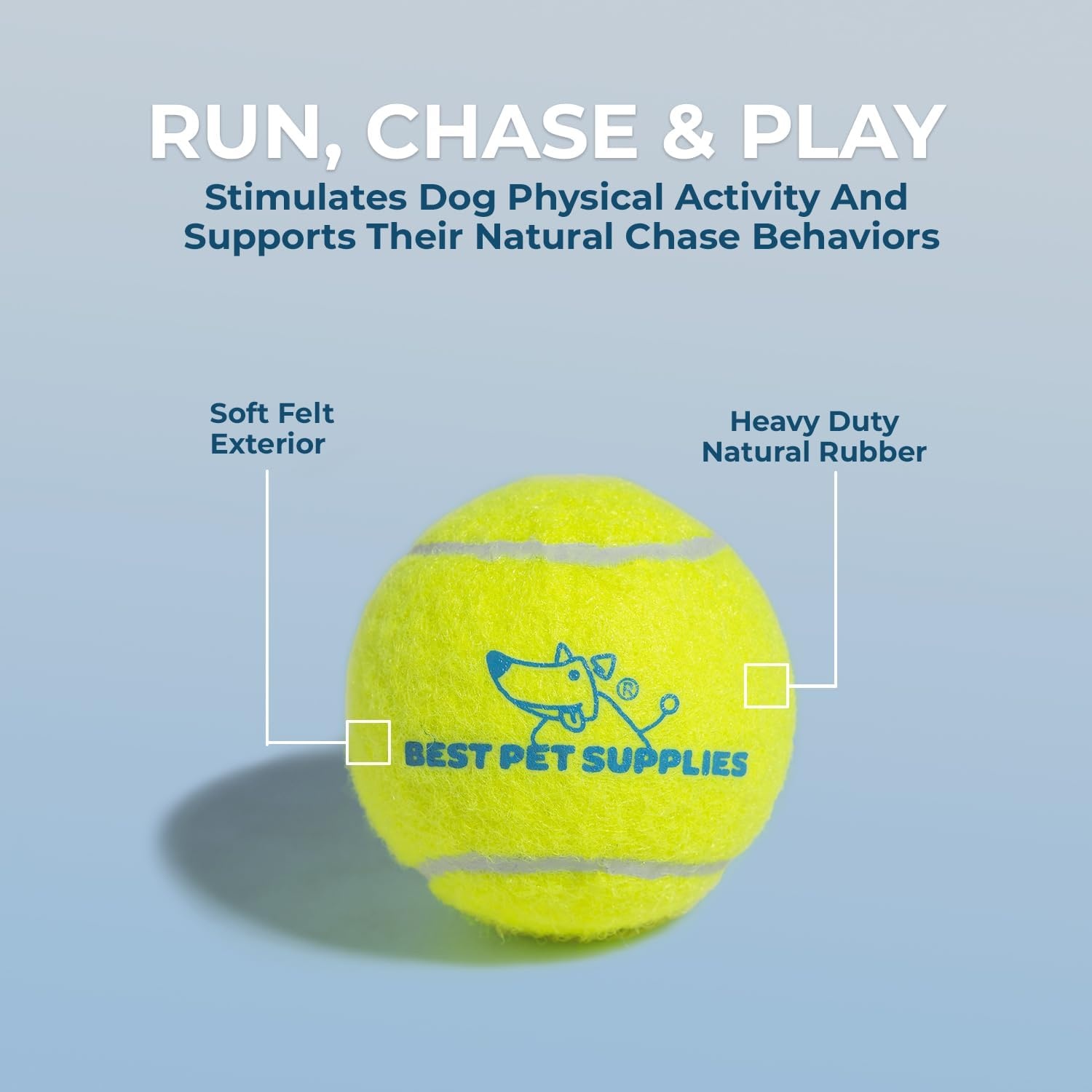 image:imageBest Pet Supplies Interactive Squeaky Dog Chew Toy Ideal Dog Toys for Chewers Small Medium amp Large Dogs and Fetch Lovers Crinkle Duck Blue LargeTennis Yellow