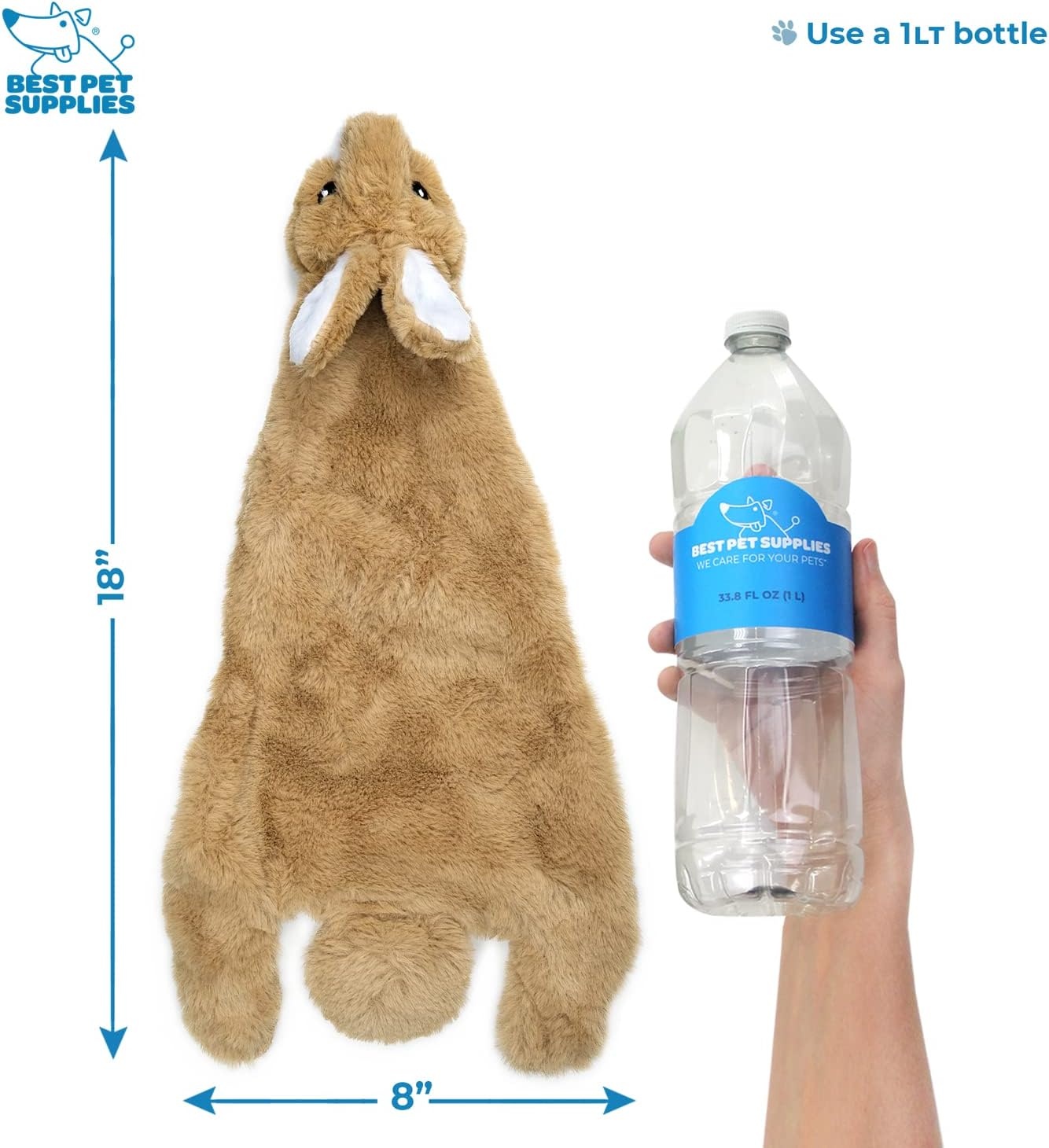 image:imageBest Pet Supplies Interactive Squeaky Dog Chew Toy Ideal Dog Toys for Chewers Small Medium amp Large Dogs and Fetch Lovers Crinkle Duck Blue LargeVarious StyleColor