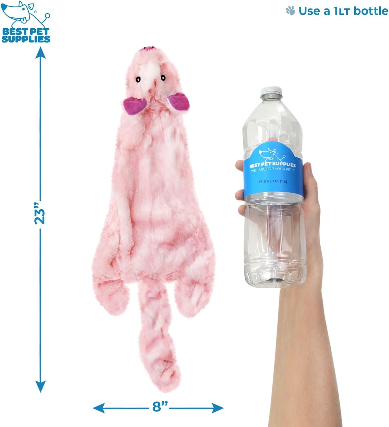 image:imageBest Pet Supplies Interactive Squeaky Dog Chew Toy Ideal Dog Toys for Chewers Small Medium amp Large Dogs and Fetch Lovers Crinkle Duck Blue LargeVarious StyleColor