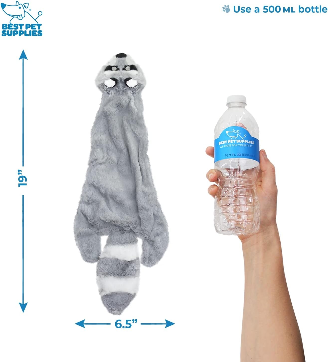 image:imageBest Pet Supplies Interactive Squeaky Dog Chew Toy Ideal Dog Toys for Chewers Small Medium amp Large Dogs and Fetch Lovers Crinkle Duck Blue LargeVarious StyleColor