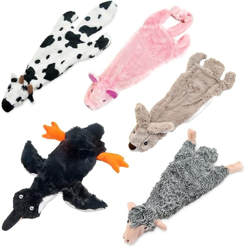 image:imageBest Pet Supplies Interactive Squeaky Dog Chew Toy Ideal Dog Toys for Chewers Small Medium amp Large Dogs and Fetch Lovers Crinkle Duck Blue LargeVarious StyleColor