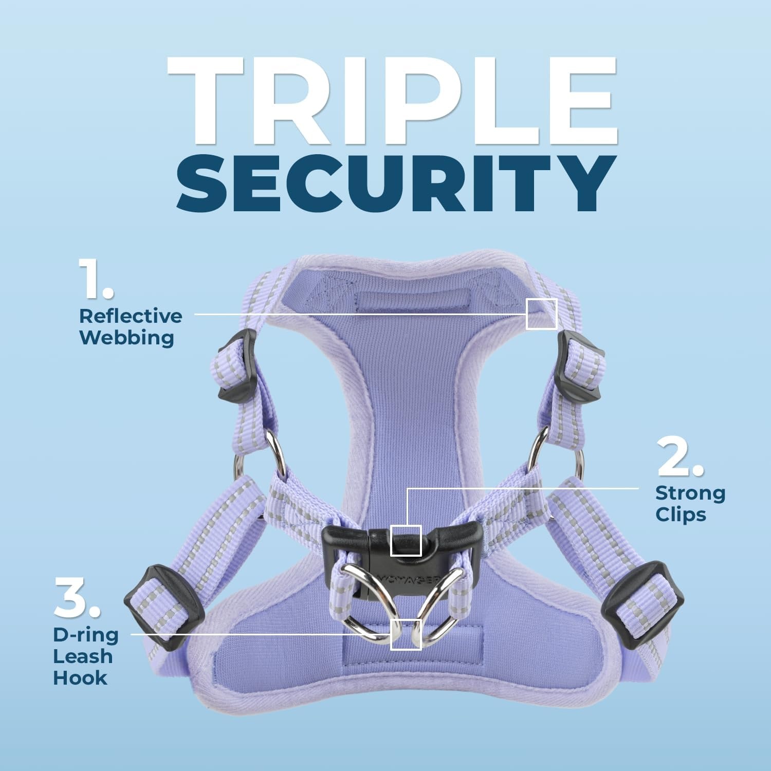 image:imageBest Pet Supplies Voyager Adjustable Stepin Flex Breathable Mesh Dog Harness for Small Medium Large Dogs Leash Set Army Base SHarness Lavender