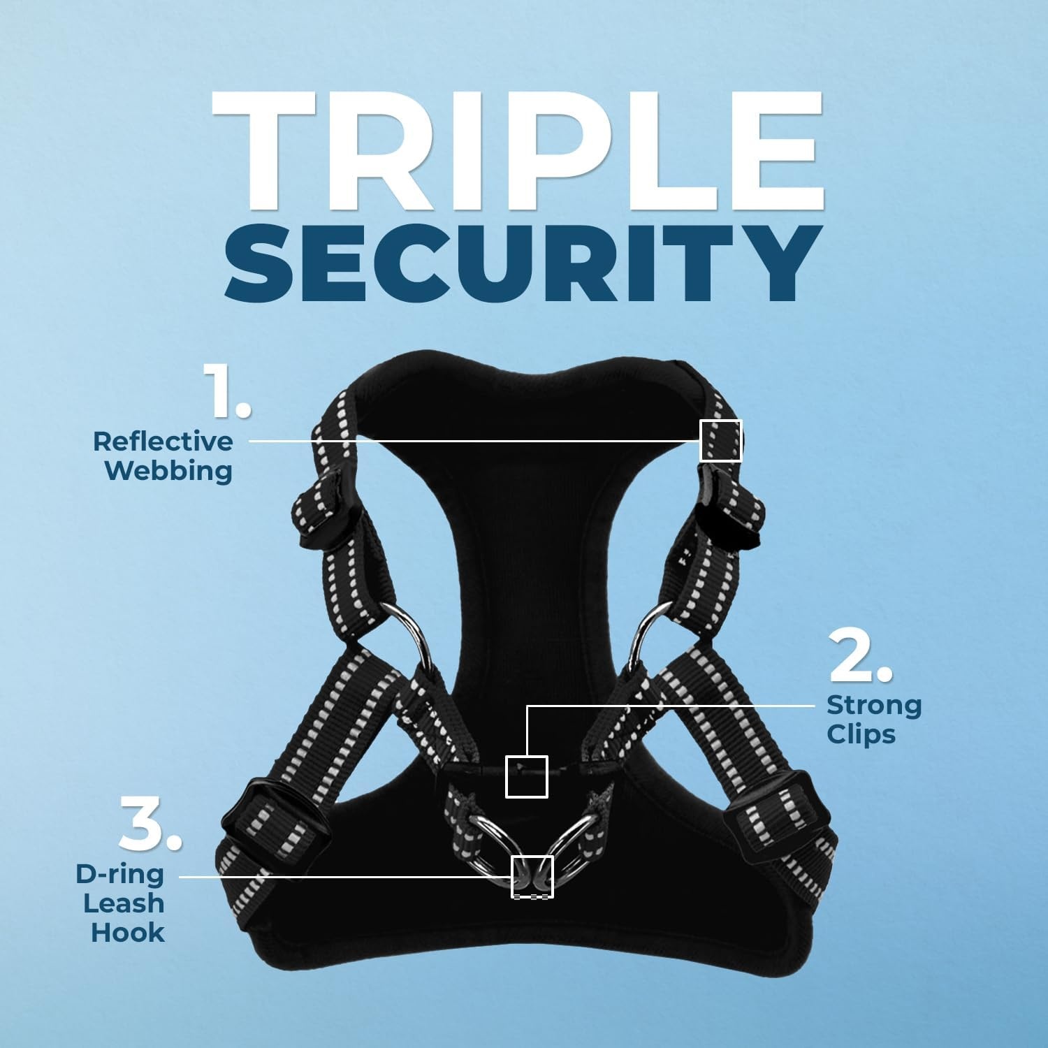 image:imageBest Pet Supplies Voyager Adjustable Stepin Flex Breathable Mesh Dog Harness for Small Medium Large Dogs Leash Set Army Base SHarness Leash Set Black