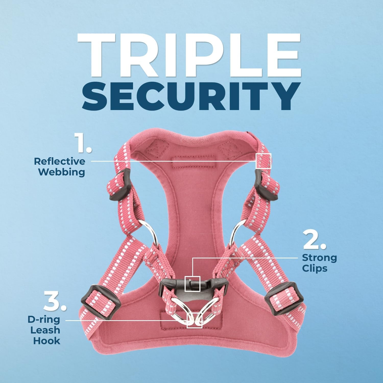 image:imageBest Pet Supplies Voyager Adjustable Stepin Flex Breathable Mesh Dog Harness for Small Medium Large Dogs Leash Set Army Base SHarness Leash Set Pink