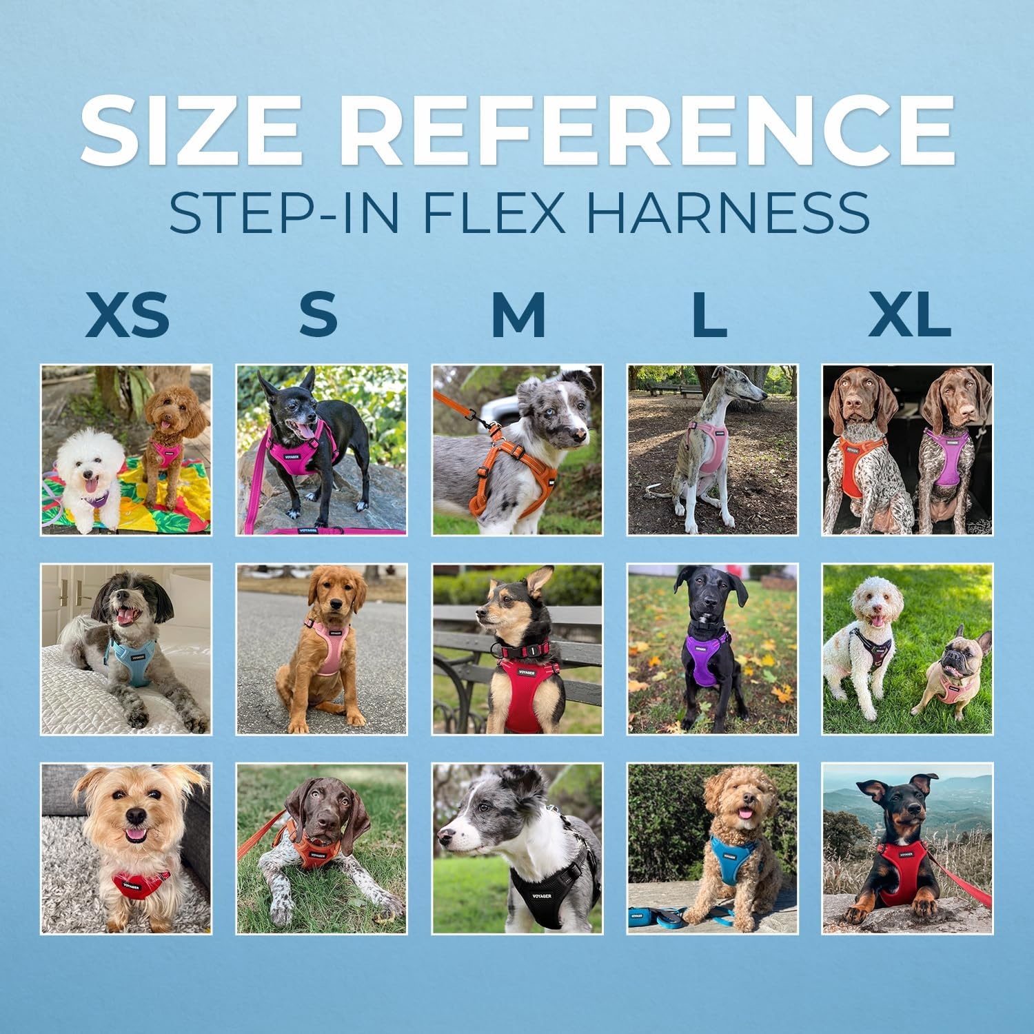 image:imageBest Pet Supplies Voyager Adjustable Stepin Flex Breathable Mesh Dog Harness for Small Medium Large Dogs Leash Set Army Base SHarness Leash Set Purple